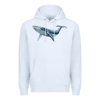 White humpback whale Premium Hoodie - BarkalooDesign