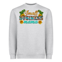 Heather Grey small business mama Heavyweight Sweatshirt - HRA Design Shop