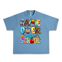 Pebble Blue game over back to school Urban Heavy Tee - AdoDesignShop