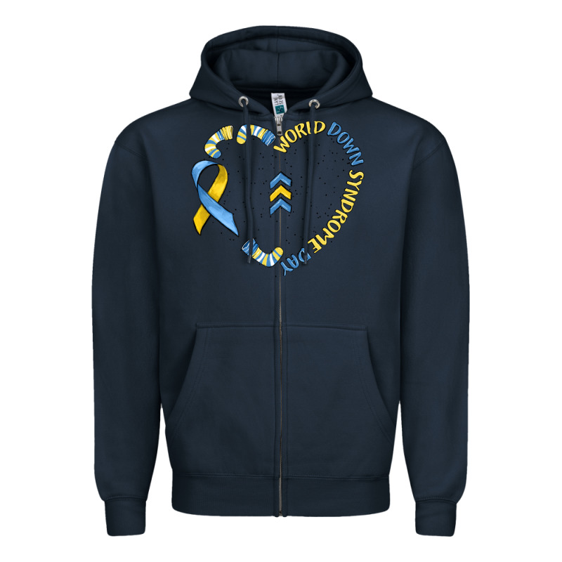 World Down Syndrome Day Zipper Hoodie by MaliasSmallBusiness | Teevron