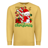 Antique Gold My 1st. Christmas with cute snowman Premium Sweatshirt - NancyCooperArtShop