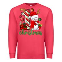 Cardinal My 1st. Christmas with cute snowman Premium Sweatshirt - NancyCooperArtShop
