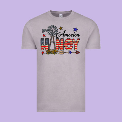 America Honey Vintage Tee Designed By Cowhidedigitalart