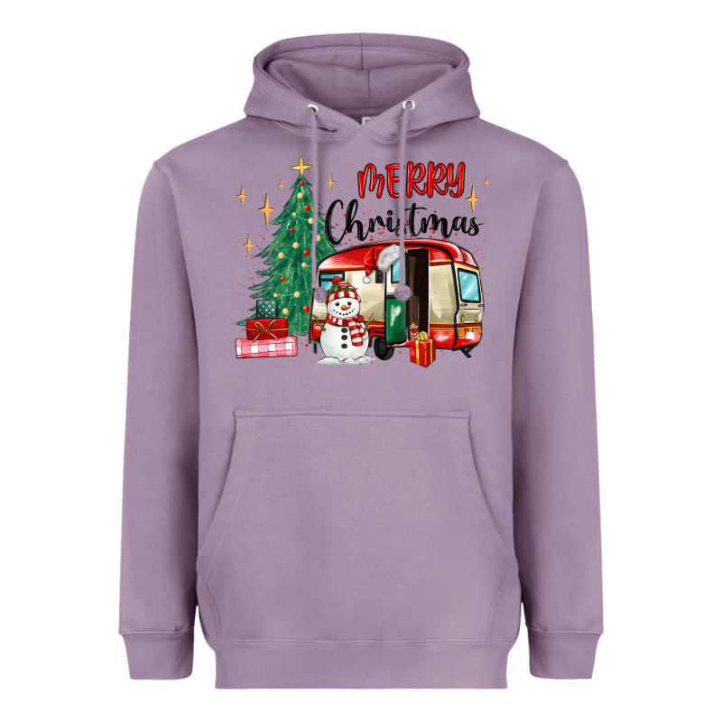 Merry Christmas Camper Heavyweight Hoodie by MaliasSmallBusiness | Teevron