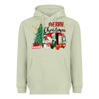 Matcha merry christmas camper Heavyweight Hoodie - MaliasSmallBusiness