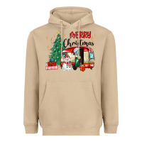 Mushroom merry christmas camper Heavyweight Hoodie - MaliasSmallBusiness