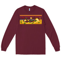 Burgundy taco and nachos libbey glass Long Sleeve Tee - BundleAndBundleShop