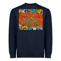 Navy minding my own small business Heavyweight Sweatshirt - HRA Design Shop