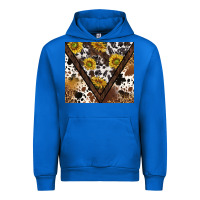 Cobalt western sunflowers and cowhide tumbler tbs Urban Hoodie - TumblerDesignByShophia