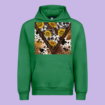 Western Sunflowers And Cowhide Tumbler Tbs Urban Hoodie Designed By Tumblerdesignbyshophia