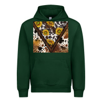 Forest Green western sunflowers and cowhide tumbler tbs Urban Hoodie - TumblerDesignByShophia