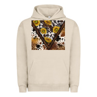 Pigment French Oak western sunflowers and cowhide tumbler tbs Urban Hoodie - TumblerDesignByShophia