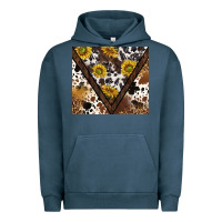 Pigment Midnight Navy western sunflowers and cowhide tumbler tbs Urban Hoodie - TumblerDesignByShophia