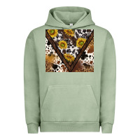 Pigment Oil Green western sunflowers and cowhide tumbler tbs Urban Hoodie - TumblerDesignByShophia
