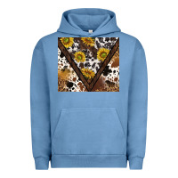 Pigment Pebble Blue western sunflowers and cowhide tumbler tbs Urban Hoodie - TumblerDesignByShophia
