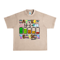 French Oak battery life of a teacher Urban Heavy Tee - AdoDesignShop
