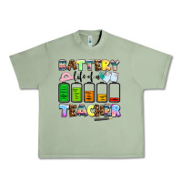 Oil Green battery life of a teacher Urban Heavy Tee - AdoDesignShop