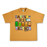 Peanut Butter battery life of a teacher Urban Heavy Tee - AdoDesignShop