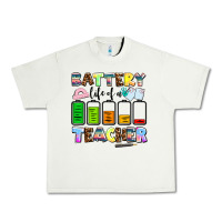 Pistachio battery life of a teacher Urban Heavy Tee - AdoDesignShop