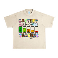 Battery Life Of A Teacher Urban Heavy Tee | Teevron