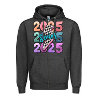 Charcoal Heather 2025 senior Zipper Hoodie - MaliasSmallBusiness