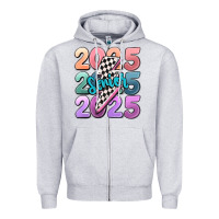 Heather Grey 2025 senior Zipper Hoodie - MaliasSmallBusiness