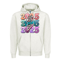 Oatmeal Heather 2025 senior Zipper Hoodie - MaliasSmallBusiness