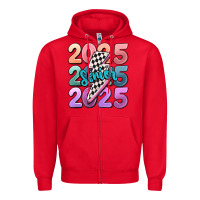 Red 2025 senior Zipper Hoodie - MaliasSmallBusiness