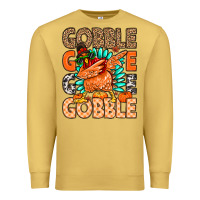 Antique Gold Gobble Gobble Gobble Premium Sweatshirt - MaliasSmallBusiness