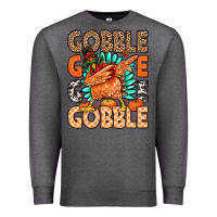 Charcoal Heather Gobble Gobble Gobble Premium Sweatshirt - MaliasSmallBusiness