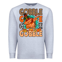 Heather Grey Gobble Gobble Gobble Premium Sweatshirt - MaliasSmallBusiness