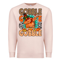 Pale Pink Gobble Gobble Gobble Premium Sweatshirt - MaliasSmallBusiness