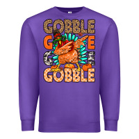 Purple Gobble Gobble Gobble Premium Sweatshirt - MaliasSmallBusiness