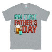 Heather Grey my first father's day Classic Tee - Artiststas