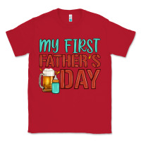 Red my first father's day Classic Tee - Artiststas