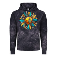 Cloud Black sunset sunflower Vintage Hoodie - JahusDesignShop