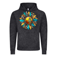 Vintage Black sunset sunflower Vintage Hoodie - JahusDesignShop