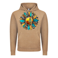 Vintage Coffee sunset sunflower Vintage Hoodie - JahusDesignShop