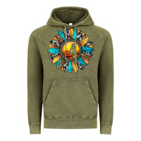 Vintage Olive sunset sunflower Vintage Hoodie - JahusDesignShop