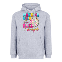Heather Grey wake me when the ball drops Heavyweight Hoodie - MaliasSmallBusiness