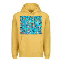 Antique Gold humpback whale Premium Hoodie - BarkalooDesign