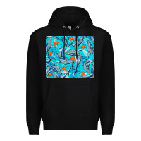 Black humpback whale Premium Hoodie - BarkalooDesign