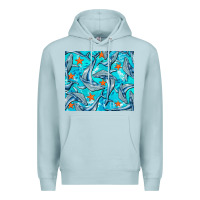 Blue Mist humpback whale Premium Hoodie - BarkalooDesign