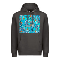 Smoke humpback whale Premium Hoodie - BarkalooDesign