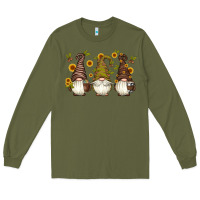 Army Green coffee gnomes Long Sleeve Tee - Artiststas