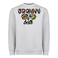 Heather Grey granny of both Heavyweight Sweatshirt - CowhideDigitalArt