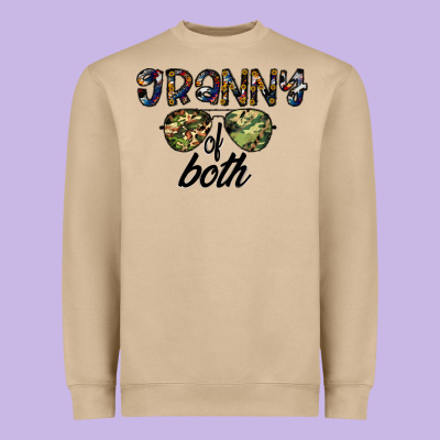 Granny Of Both Heavyweight Sweatshirt Designed By Cowhidedigitalart