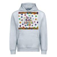 Heather Grey life is better with a dog tumbler tbs Urban Hoodie - TumblerDesignByShophia