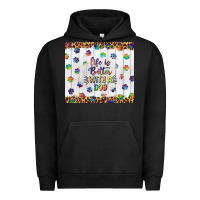 Pigment Black life is better with a dog tumbler tbs Urban Hoodie - TumblerDesignByShophia