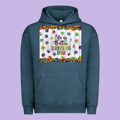 Life Is Better With A Dog Tumbler Tbs Urban Hoodie Designed By Tumblerdesignbyshophia
